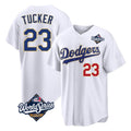 MATTH LA.Dodgers #23 Kyle Tucker Player Gold White World Series 2026 Collection Stadium Limited Stitched Jerseys