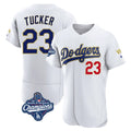 MATTH LA.Dodgers #23 Kyle Tucker Player Gold White World Series Meet 2026 Collection Stadium Limited Elite Stitched Jerseys
