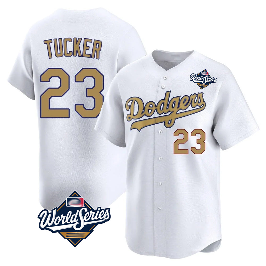 MATTH LA.Dodgers #23 Kyle Tucker Player Gold World Series Collection Limited Home Stitched Jerseys