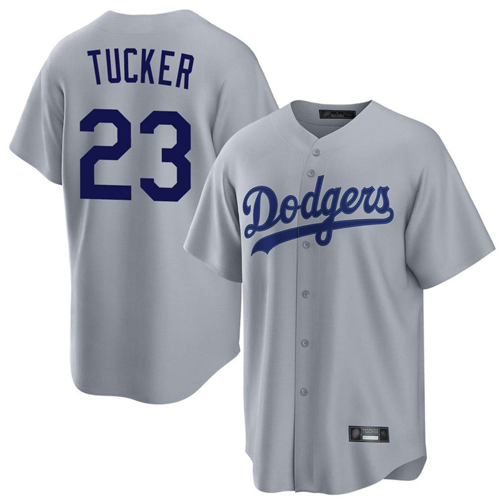 MATTH LA.Dodgers #23 Kyle Tucker Player Gray Game Stitched Jerseys
