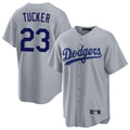 MATTH LA.Dodgers #23 Kyle Tucker Player Gray Game Stitched Jerseys