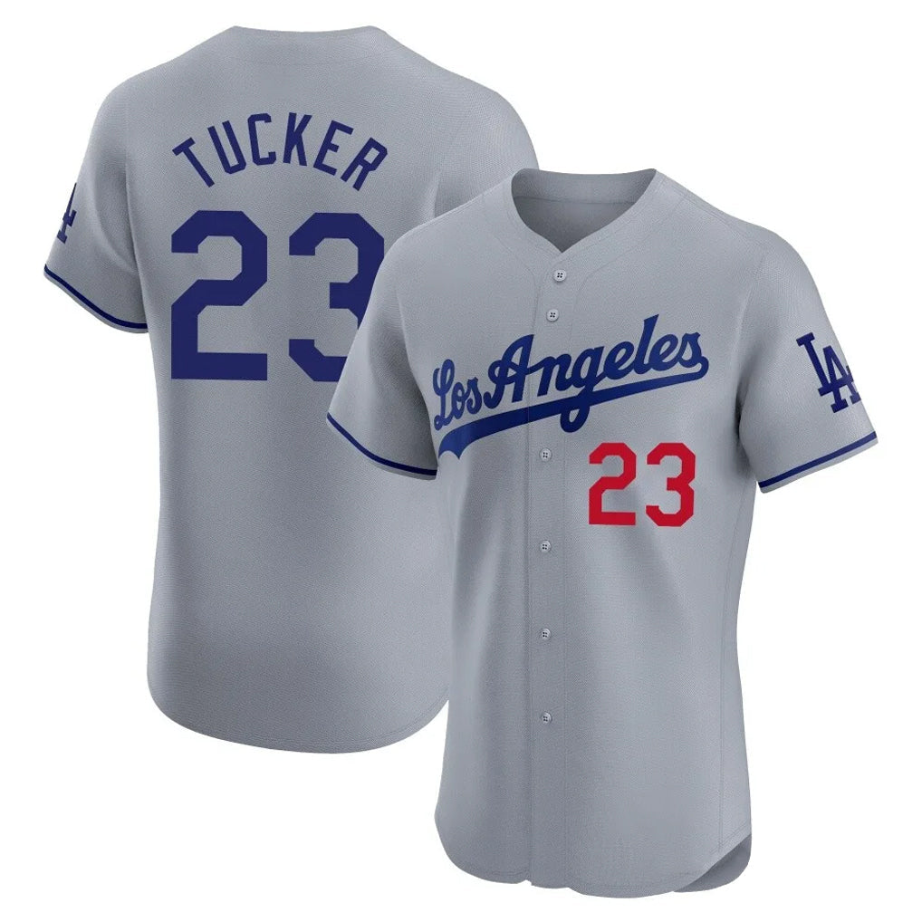 MATTH LA.Dodgers #23 Kyle Tucker Player Gray Limited Elite Home Stitched Jerseys