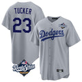 MATTH LA.Dodgers #23 Kyle Tucker Player Gray World Series Game Stitched Jerseys