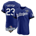 MATTH LA.Dodgers #23 Kyle Tucker Player Royal World Series City Connect Elite Home Stitched Jerseys
