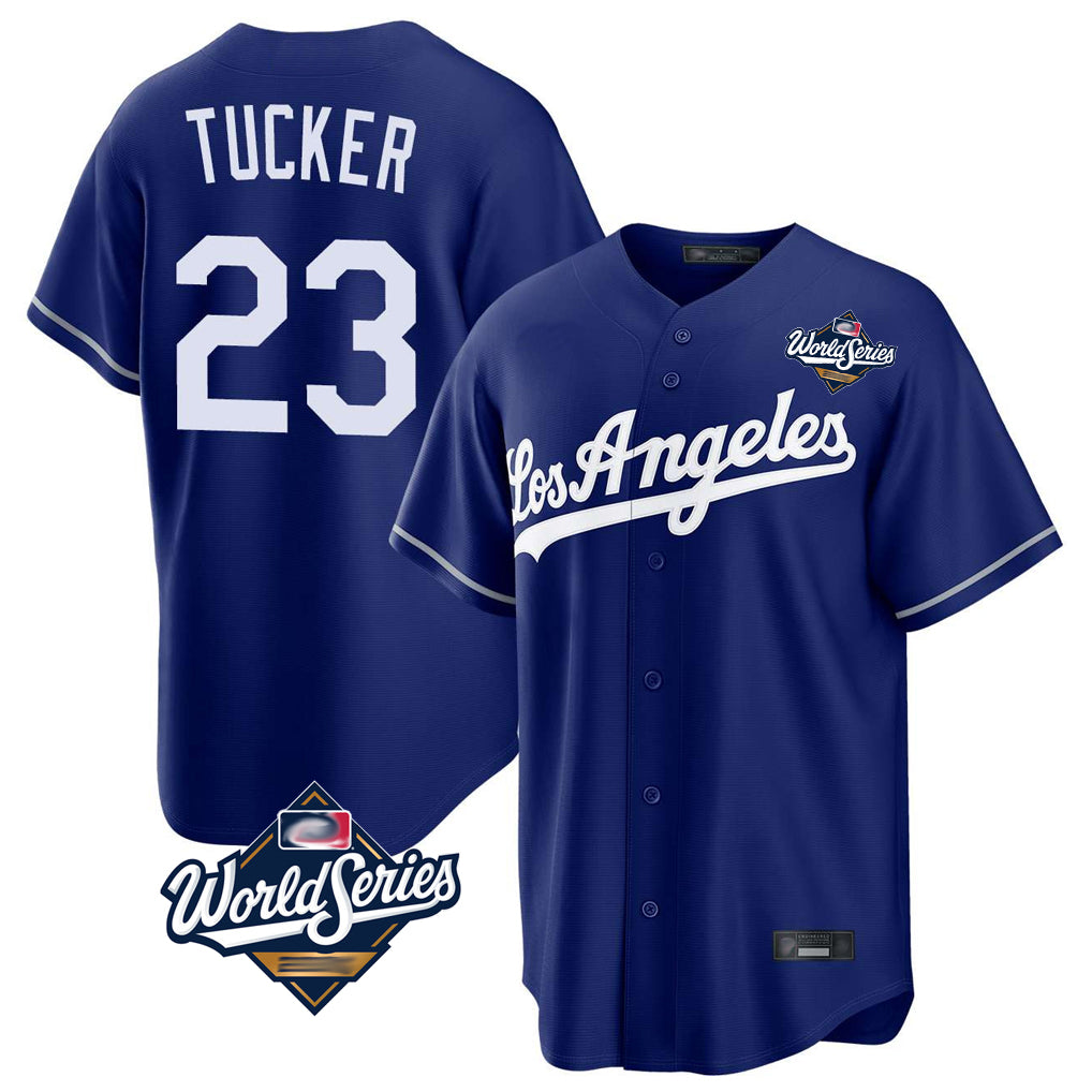 MATTH LA.Dodgers #23 Kyle Tucker Player Royal World Series Game Stitched Jerseys