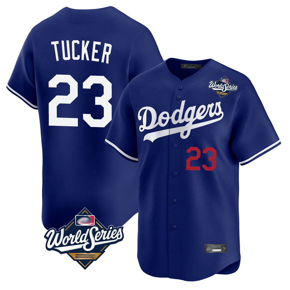 MATTH LA.Dodgers #23 Kyle Tucker Player Royal World Series Limited Home Stitched Jerseys