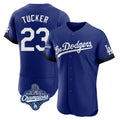 MATTH LA.Dodgers #23 Kyle Tucker Player Royal World Series Meet City Connect Elite Home Stitched Jerseys