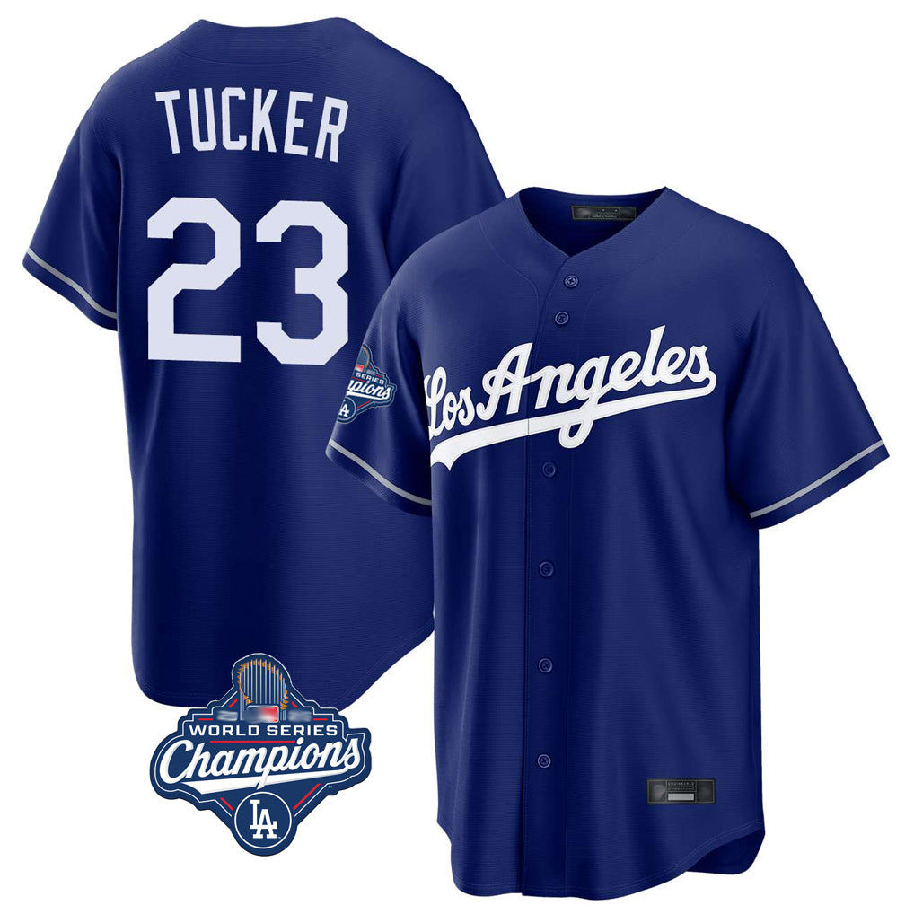 MATTH LA.Dodgers #23 Kyle Tucker Player Royal World Series Meet Game Stitched Jerseys