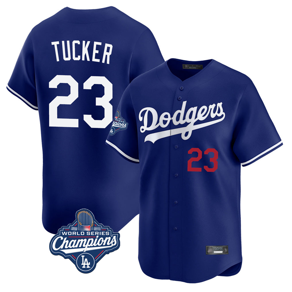 MATTH LA.Dodgers #23 Kyle Tucker Player Royal World Series Meet Limited Home Stitched Jerseys