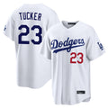 MATTH LA.Dodgers #23 Kyle Tucker Player White Home Game Stitched Jerseys