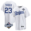 MATTH LA.Dodgers #23 Kyle Tucker Player White World Series Game Home Stitched Jerseys