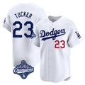 MATTH LA.Dodgers #23 Kyle Tucker Player White World Series Meet Limited Home Stitched Jerseys