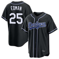 MATTH LA.Dodgers #25 Tommy Edman Player Black Carbon Limited Home Stitched Jerseys