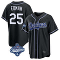 MATTH LA.Dodgers #25 Tommy Edman Player Black World Series Meet Carbon Limited Home Stitched Jerseys