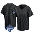 MATTH LA.Dodgers #25 Tommy Edman Player Black World Series Meet Pitch Fashion T-shirt Stitched Jerseys
