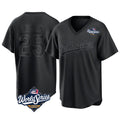 MATTH LA.Dodgers #25 Tommy Edman Player Black World Series Pitch Fashion T-shirt Stitched Jerseys