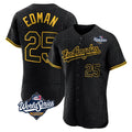 MATTH LA.Dodgers #25 Tommy Edman Player Black World Series Snake Skin City Limited Elite Home Stitched Jerseys