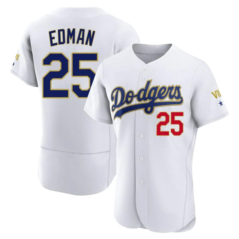 MATTH LA.Dodgers #25 Tommy Edman Player Gold White 2026 Collection Stadium Limited Elite Stitched Jerseys