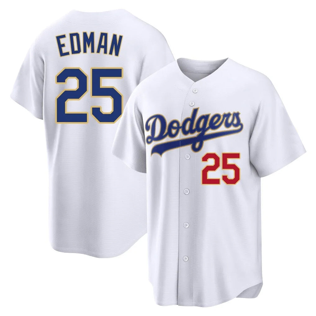 MATTH LA.Dodgers #25 Tommy Edman Player Gold White 2026 Collection Stadium Limited Stitched Jerseys