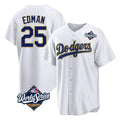 MATTH LA.Dodgers #25 Tommy Edman Player Gold White World Series 2026 Collection Stadium Game Stitched Jerseys