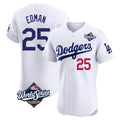 MATTH LA.Dodgers #25 Tommy Edman Player Gold White World Series Limited Elite Home Stitched Jerseys