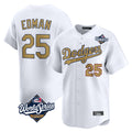 MATTH LA.Dodgers #25 Tommy Edman Player Gold World Series Collection Limited Home Stitched Jerseys