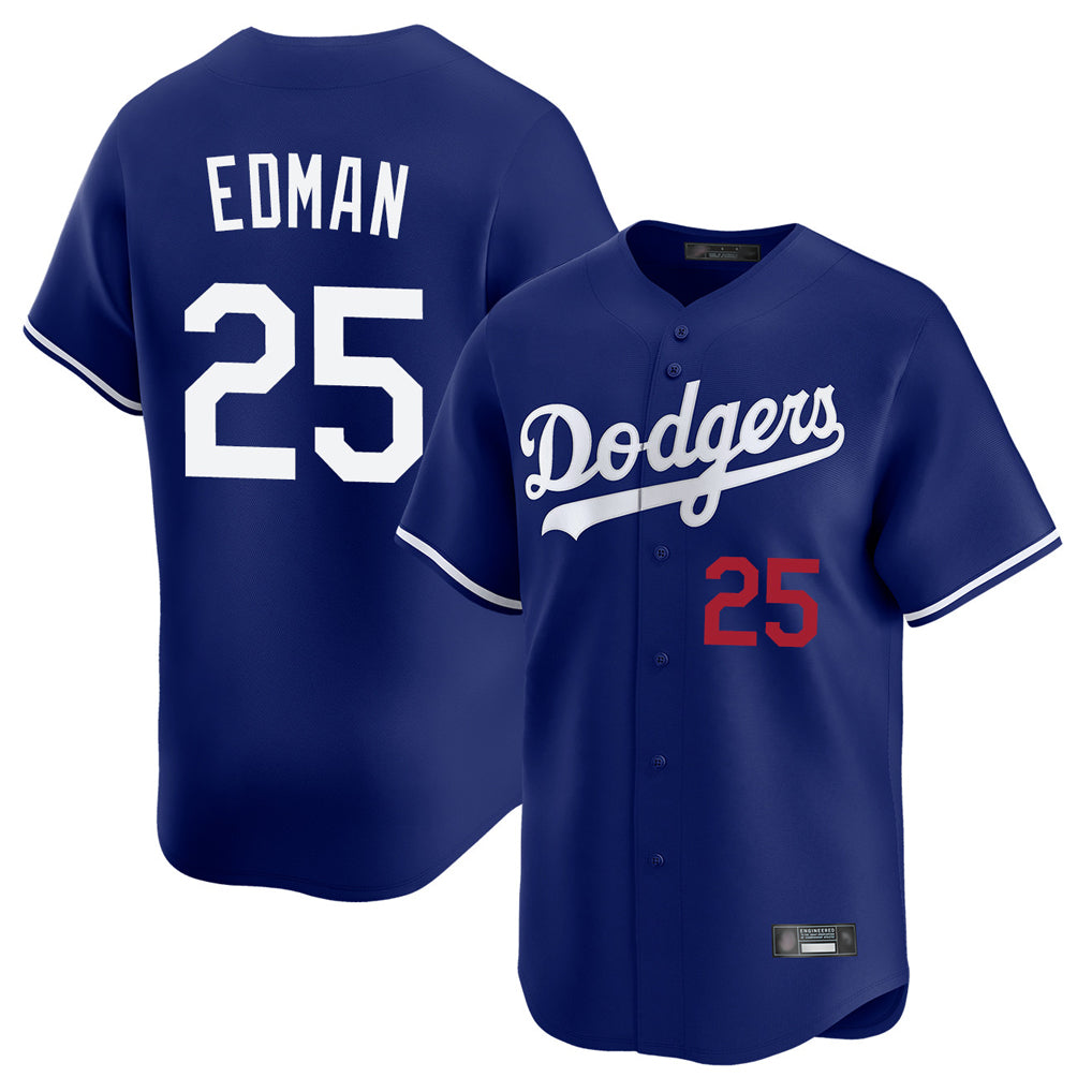 MATTH LA.Dodgers #25 Tommy Edman Player Royal Limited Home Stitched Jerseys