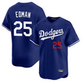 MATTH LA.Dodgers #25 Tommy Edman Player Royal Limited Home Stitched Jerseys
