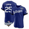 MATTH LA.Dodgers #25 Tommy Edman Player Royal World Series City Connect Elite Home Stitched Jerseys