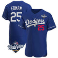 MATTH LA.Dodgers #25 Tommy Edman Player Royal World Series Limited Elite Home Stitched Jerseys