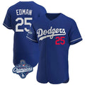 MATTH LA.Dodgers #25 Tommy Edman Player Royal World Series Meet Limited Elite Home Stitched Jerseys