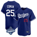 MATTH LA.Dodgers #25 Tommy Edman Player Royal World Series Meet Limited Home Stitched Jerseys