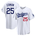 MATTH LA.Dodgers #25 Tommy Edman Player White Home Game Stitched Jerseys