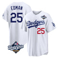 MATTH LA.Dodgers #25 Tommy Edman Player White World Series Home Game Stitched Jerseys