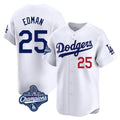 MATTH LA.Dodgers #25 Tommy Edman Player White World Series Meet Limited Home Stitched Jerseys