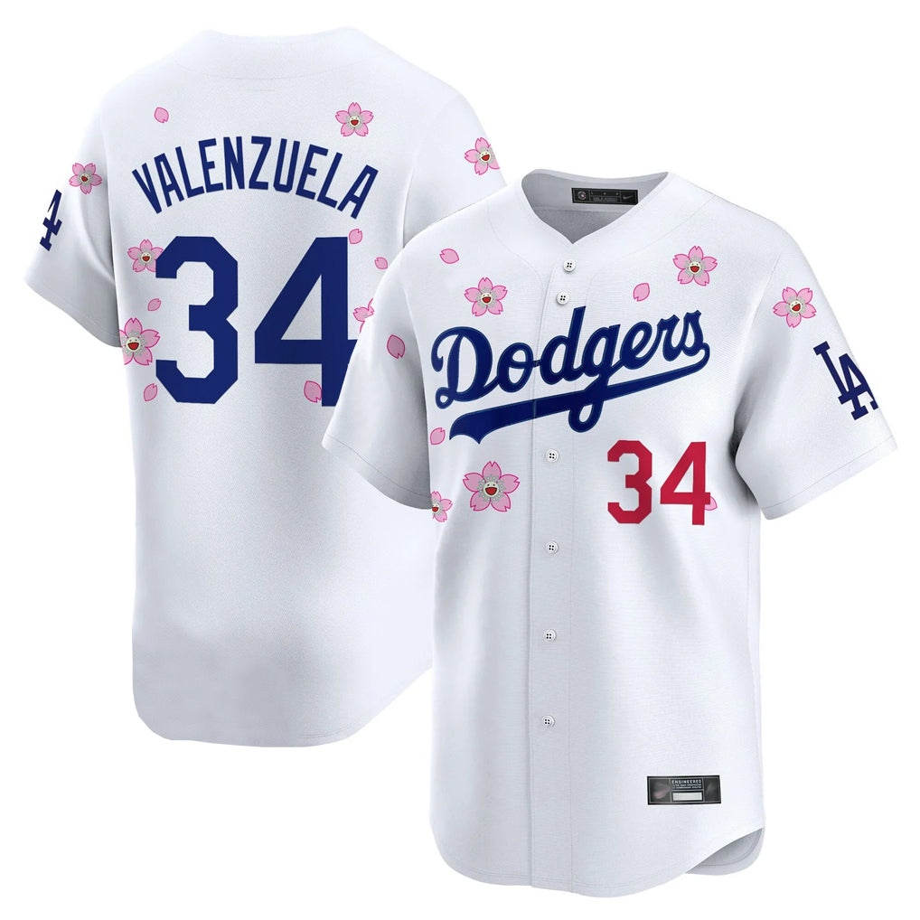 MATTH LA.Dodgers #34 Fernando Valenzuela Player White Tokyo Series Vapor Premier Limited Stitched Jerseys