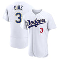 MATTH LA.Dodgers #3 Edwin D¡§aaz Player Gold White 2026 Collection Stadium Limited Elite Stitched Jerseys