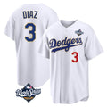 MATTH LA.Dodgers #3 Edwin D¡§aaz Player Gold White World Series World Series 2026 Collection Stadium Limited Stitched Jerseys
