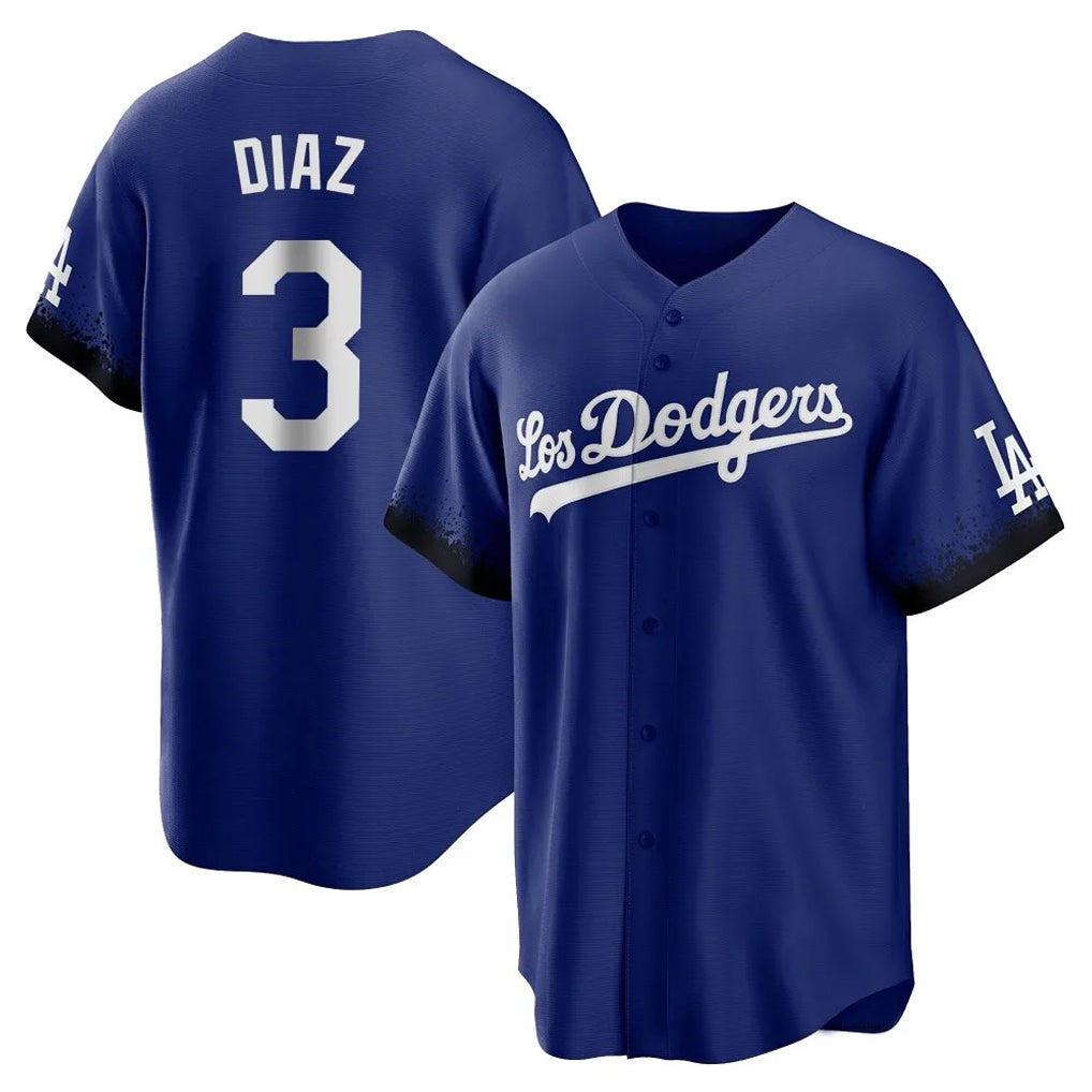 MATTH LA.Dodgers #3 Edwin D¡§aaz Player Royal City Connect Home Game Stitched Jerseys