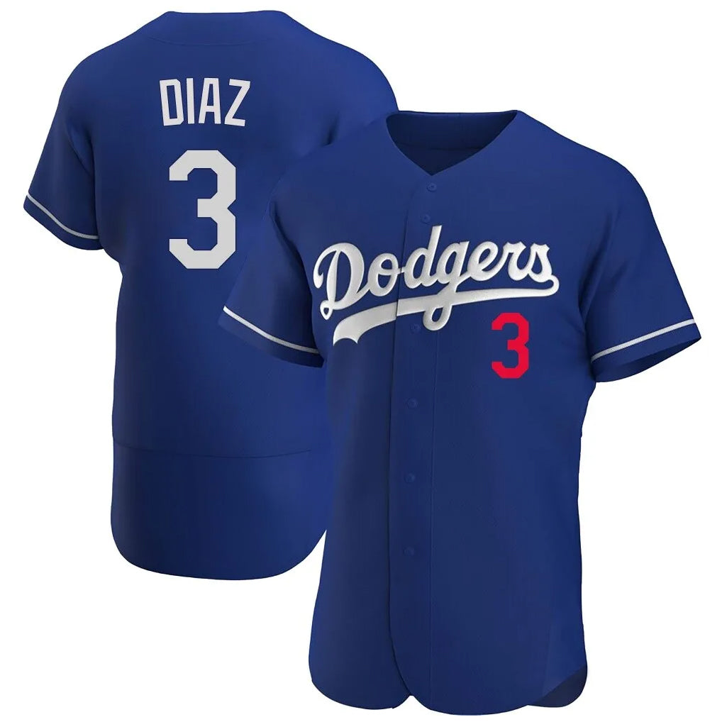 MATTH LA.Dodgers #3 Edwin D¡§aaz Player Royal Limited Elite Home Stitched Jerseys
