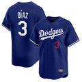 MATTH LA.Dodgers #3 Edwin D¡§aaz Player Royal Limited Home Stitched Jerseys