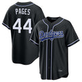 MATTH LA.Dodgers #44 Andy Pages Player Black Carbon Limited Home Stitched Jerseys