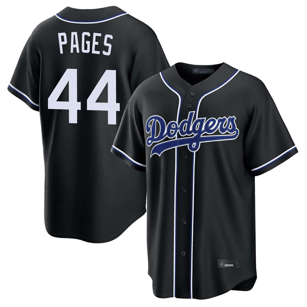 MATTH LA.Dodgers #44 Andy Pages Player Black Carbon Limited Home Stitched Jerseys