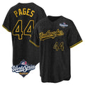 MATTH LA.Dodgers #44 Andy Pages Player Black Gold World Series Limited Home Stitched Jerseys