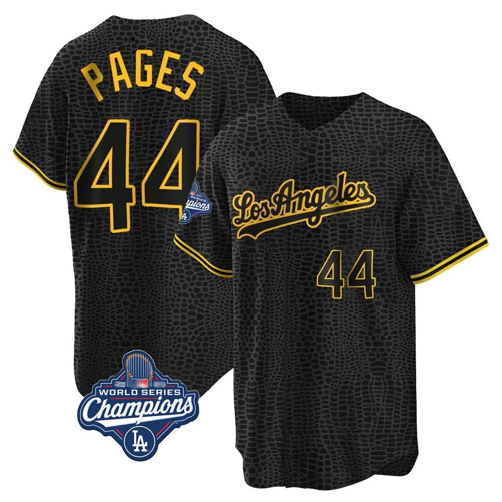 MATTH LA.Dodgers #44 Andy Pages Player Black Gold World Series Meet Limited Home Stitched Jerseys