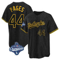 MATTH LA.Dodgers #44 Andy Pages Player Black Gold World Series Meet Limited Home Stitched Jerseys