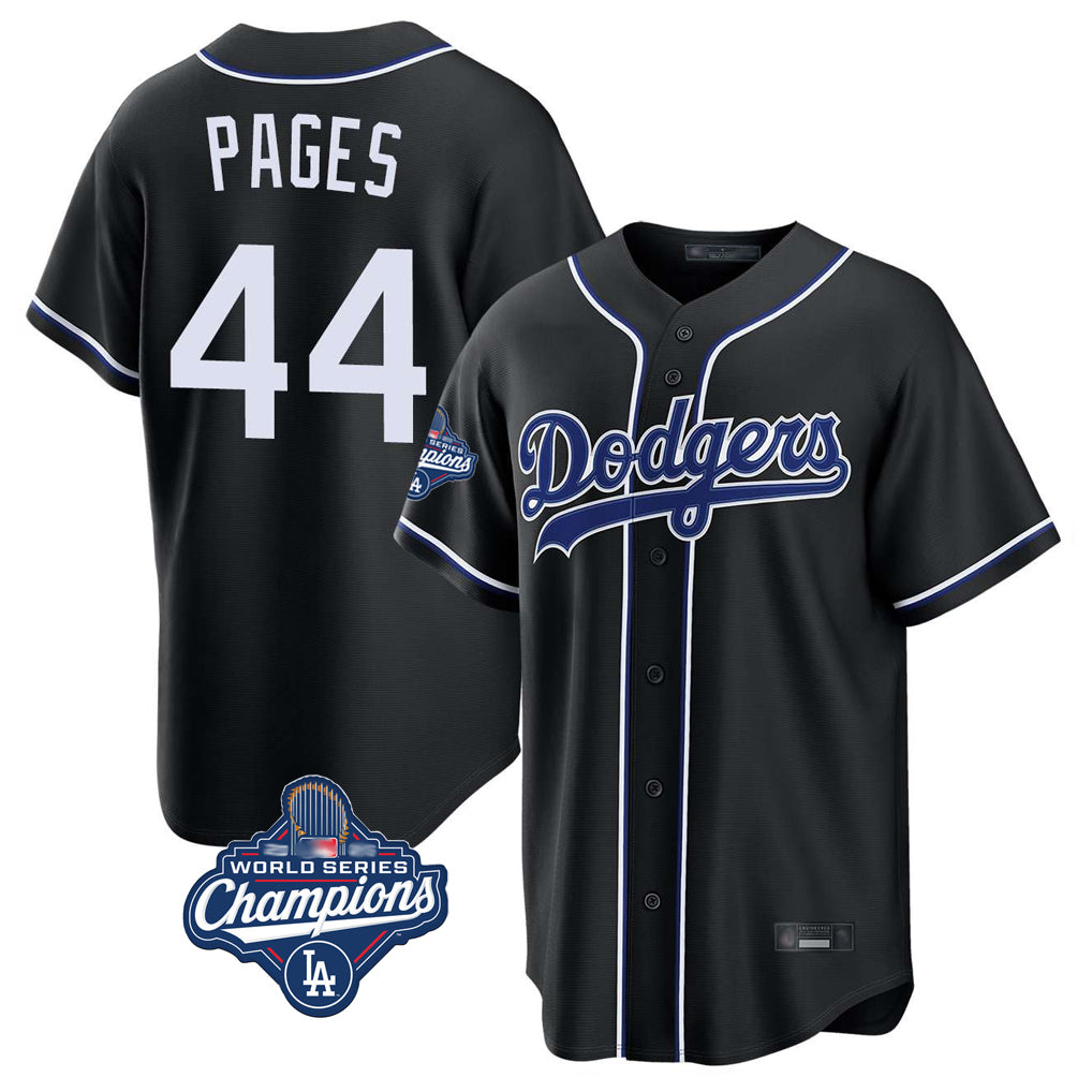 MATTH LA.Dodgers #44 Andy Pages Player Black World Series Meet Carbon Limited Home Stitched Jerseys