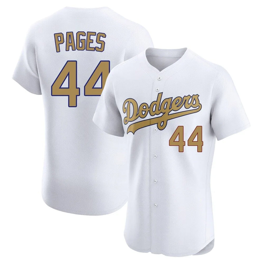 MATTH LA.Dodgers #44 Andy Pages Player Gold Limited Elite Home Stitched Jerseys
