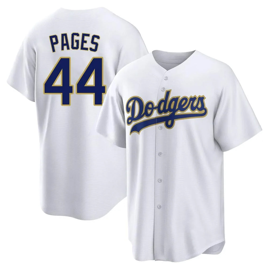 MATTH LA.Dodgers #44 Andy Pages Player Gold White 2026 Collection Stadium Game Stitched Jerseys