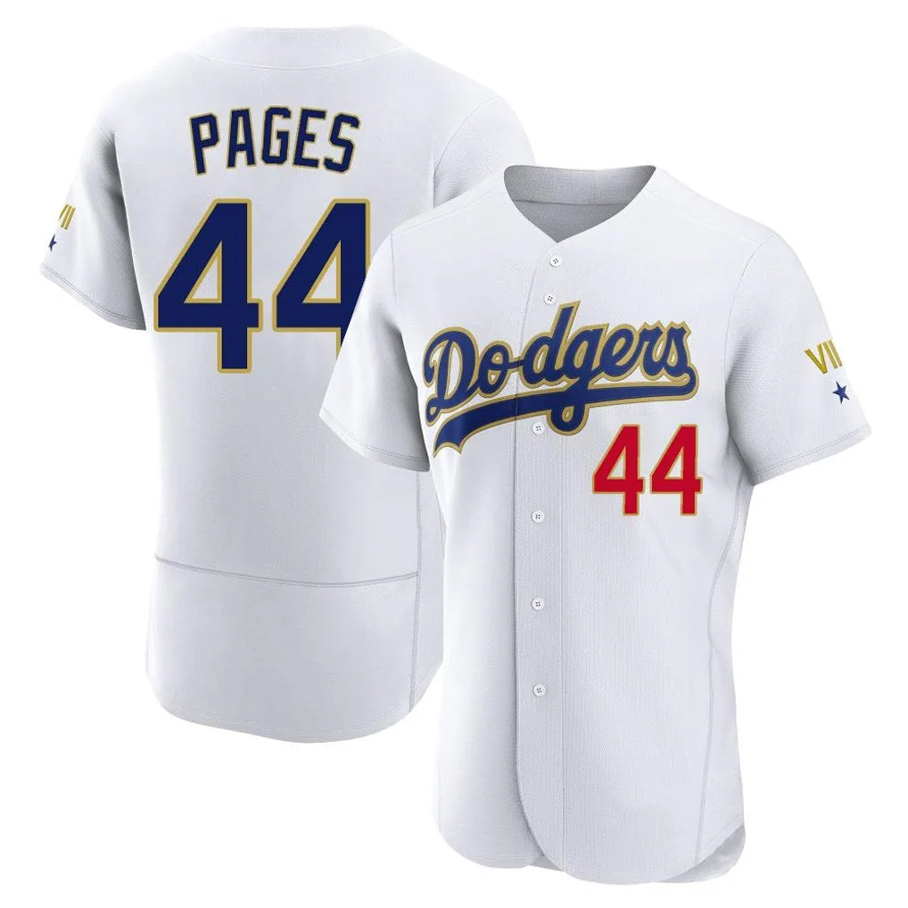 MATTH LA.Dodgers #44 Andy Pages Player Gold White 2026 Collection Stadium Limited Elite Stitched Jerseys